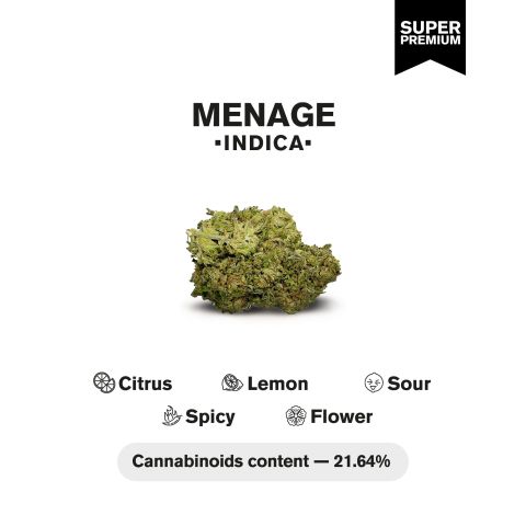 Ménage Flower - Indica - THCA - Thumbnail 4
