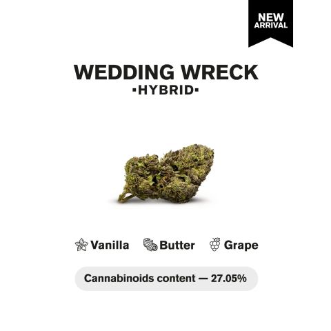 Wedding Wreck Flower - Hybrid - THCA - Thumbnail 4