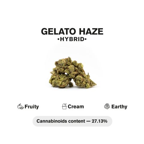 Gelato Haze Mini Pre-Roll - Gelato Haze Strain - 0.5g - THCA - 5 Joints - Thumbnail 5