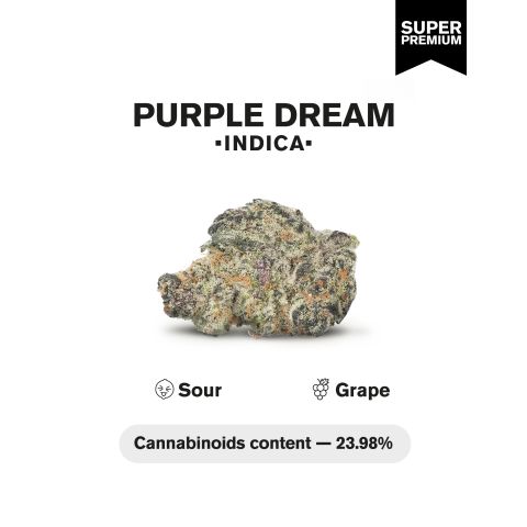 Purple Dream Flower - Indica - THCA - Thumbnail 3