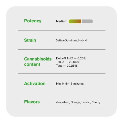 Limoncello Runtz King Size Pre-Roll - Sativa - 1.5g - 1 Joint - THCA - Thumbnail 7