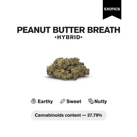 Peanut Butter Breath Flower - Hybrid - THCA - Thumbnail 4