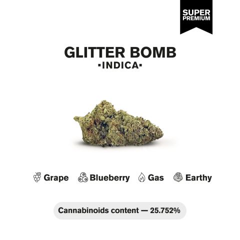 Glitter Bomb Flower – Indica – THCA - Thumbnail 4