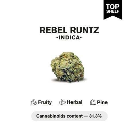 Rebel Runtz Flower - Indica - THCA - Thumbnail 4