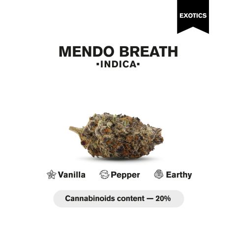 Mendo Breath Flower - Indica - THCA - Thumbnail 3